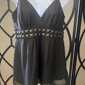 Express Bronze and Black Top
